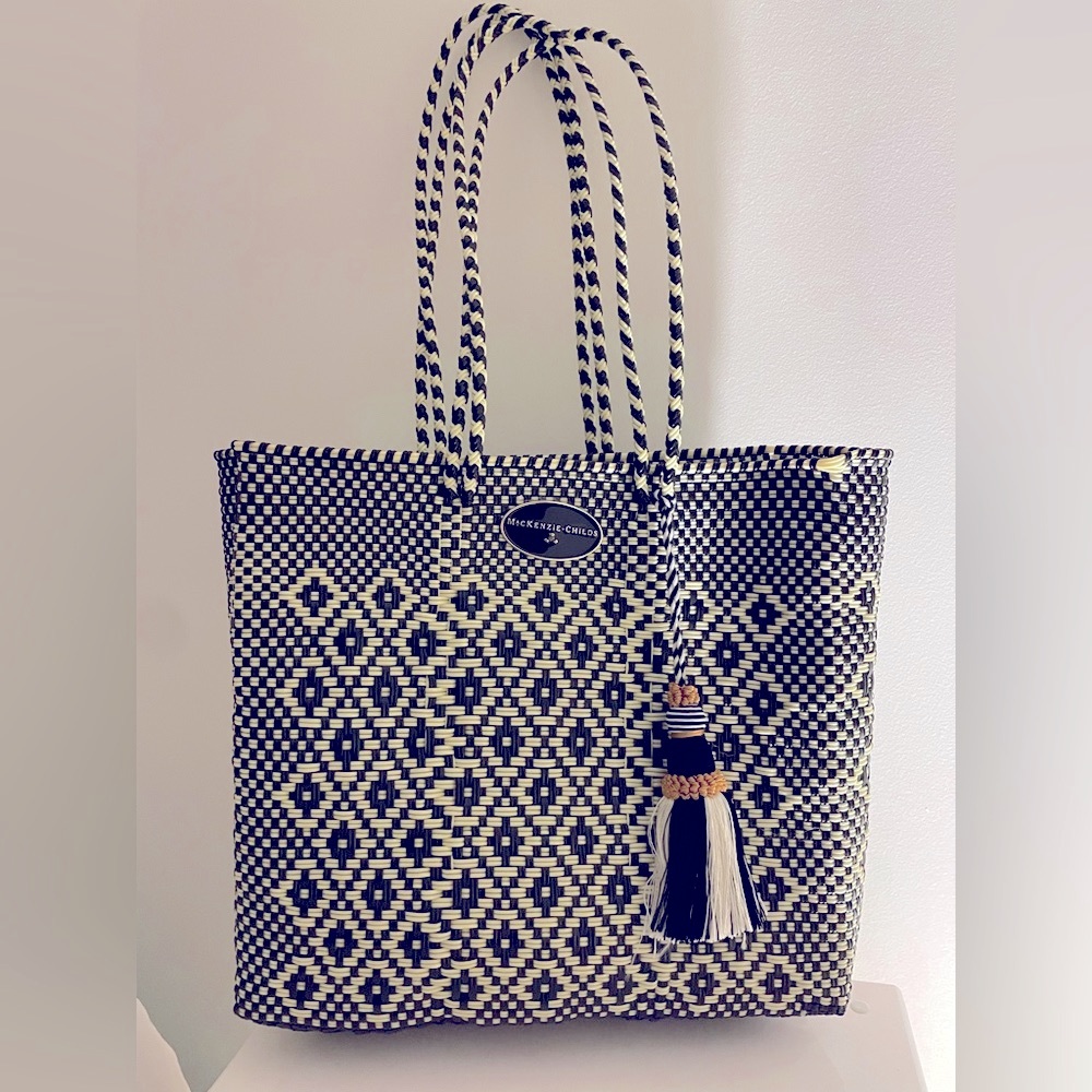 MacKenzie-Childs Large Market Tote Bag (resin wicker)